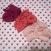 Set 3 scarpine da neonato tris di rosa