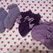 Tris scarpine neonato viola e lilla