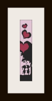 PDF schema bracciale San Valentino2 in stitch peyote pattern - solo per uso personale 
