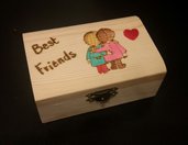 scatolina in legno Best Friends