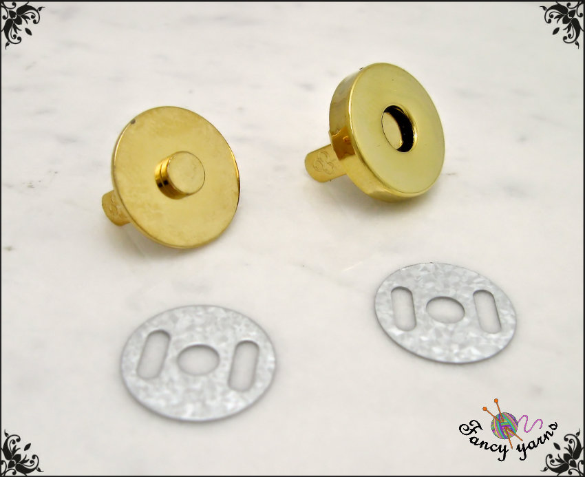 Bottoni Magnetici Per Borse E Vestiti - Set Da 20 Pezzi, Argento E Bronzo, 14mm E 18mm