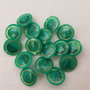 Bottoni vintage verde brillante e oro16 pezzi,bottoni con gambo eleganti,1,5 cm materiali