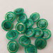 Bottoni vintage verde brillante e oro16 pezzi,bottoni con gambo eleganti,1,5 cm materiali