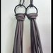 Long necklaces silvery tassel brown in leather (2)