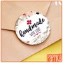 Etichette "Handmade With Love" 4cm E002