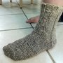 Cable Merino wool sock