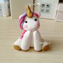 Cake topper unicorno, Cake topper unicorno arcobaleno, torta nascita, topper battesimo, topper comunione, festa unicorno