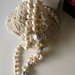 Collana perle naturali Collana lunga perle barocche argento placcato oro 