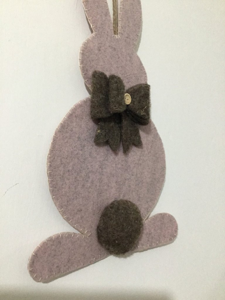 Cartello Pasquale In Legno A Forma Di Coniglio – Decorazione Da Appendere Per Porta, Portico E Interni, Misura 30x24,9 Cm, Rustico E Festivo