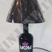 Lampada da tavolo Bottiglia Gin MOM idea regalo riciclo creativo arredo design riuso abat jour