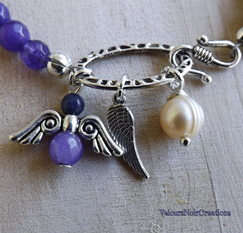 Ciondolo Pietra Preziosa Ametista Africana Fatto A Mano Gioielli Design - Foto 2