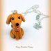 Collana in fimo labrador, golden retriever, cane, miniature, idee regalo compleanno, regalo per appassionati di cani, golden retriever