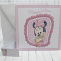 invito minnie baby battesimo compleanno personalizzato completo di stampa