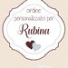 inserzione riservata per rubina