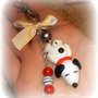 Portachiavi Snoopy in fimo e cernit, idea regalo :) very kawaii