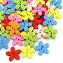 1*Lotto Stock 60 Bottoni a 2 Fori colorati Fiore Scrapbooking 1,4 x 1,5 mm