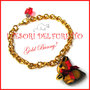 Bracciale pasqua " Gold Bunny " coniglietto cioccolato idea regalo pasqua bambina ragazza 