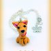 Collana in fimo cane pinscher, miniature, idee regalo compleanno, regalo cane, regalo per appassionati di cani, pinscher in fimo