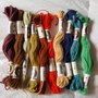 10 Matassine DMC cotone ritorto lanato da ricamo colori assortiti