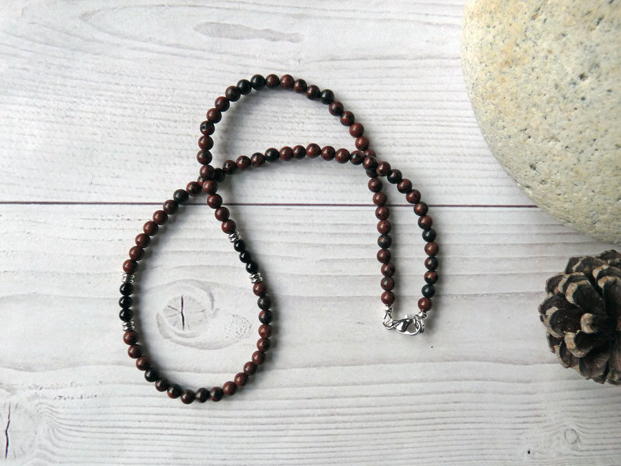 Arana's Bracciale 7 Nodi Con Pietra Ossidiana – Filo Nero Protezione Malocchio – Unisex Fatto A Mano In Spagna