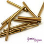 Lotto da 50 grammi Bugles Golden Plated, 20x2.5mm