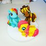  my  little pony decorazioni torta in pasta di zucchero