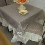 Tappeto tavola stile shabby fatto a mano 4 posti