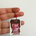 David Bowie orecchini di carta con perlina rossa