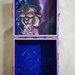 Scrigno/Porta Gioie/Beauty Case in legno dipinto a mano con acrilici a tema "La bella e la bestia" 