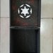 Scrigno/Porta Gioie/Beauty Case in legno dipinto a mano con acrilici a tema "Star Wars- Darth Vader"