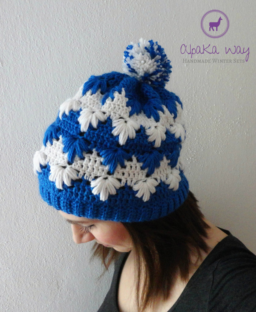 Berretto Di Lana Lavorato A Mano Con Fiore All'uncinetto In Grigio - Italia - Foto 11