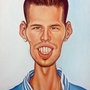 Caricatura Marek Hamsik olio su tela 35X50 Caricatura sposi Matrimonio da foto