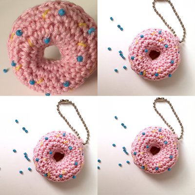 Amigurumi ciambella portachiavi Amigurumi ciambella portachiavi