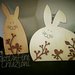 Coniglietti di legno per decorazione Pasquale