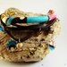 Braccialetto multi-strato cuoio diaspro tessuto Wax - braccialetto cuoio - braccialetto perle naturali - bracciale wax - gioielli etnici