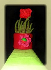 Portavaso - feltro,crochet 'n color -