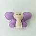 Una farfalla lilla come bomboniera per la tua bambina: una dolce calamita come ricordo per il suo compleanno, nascita,battesimo, comunione o cresima!