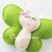 Una farfalla verde per le bomboniere della tua bambina: una decorazione adatta per ricordare la sua nascita, battesimo, compleanno, comunione o cresima!