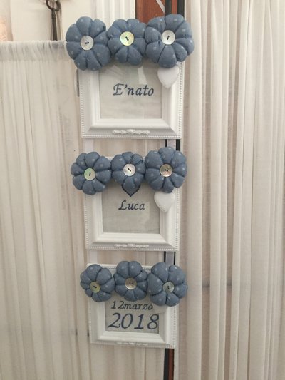 Decorazione Shabby Annuncio nascita Decorazione Shabby Annuncio nascita