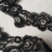 Pizzo vintage nero alto 4,5 cm 3 metri ,materiali cucito,bordura in pizzo