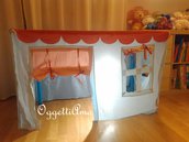 Una casa di stoffa per gioco: la casetta sotto al tavolo come idea regalo per i tuoi bambini!