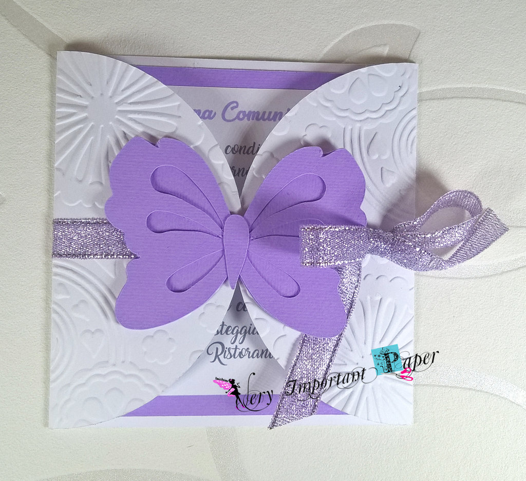 Inviti 2D Farfalla - Feste - Biglietti E Inviti - Di Valan | Su