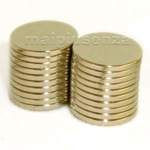 Super Magneti 10 Magnetini Al Neodimio 10x1 Mm Super Potenti - Per Hobby, Progetti, Calamite Forti Calamite Neodimio Per Hobby - Foto 9