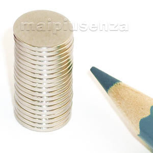 Kit 10 Im&atilde; Neod&iacute;mio Disco Magn&eacute;tico N35 8 X 1,5 Mm Super Forte Potente Redondo All Tech