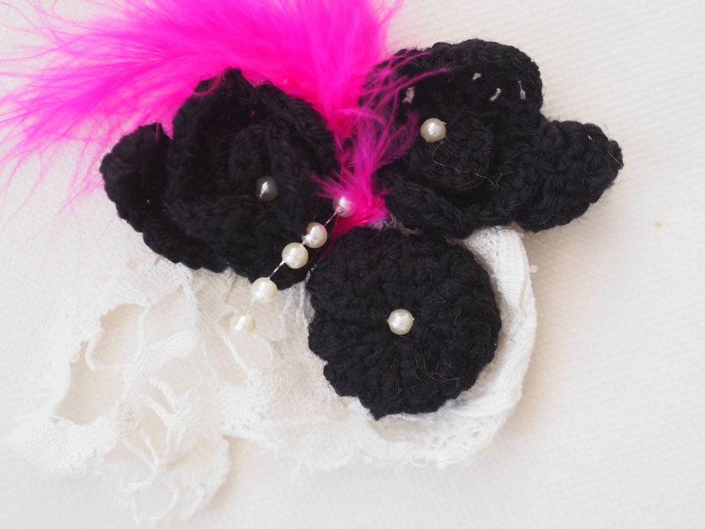 PIN DI CAPELLI a fiore di cristallo elegante accessorio per capelli per