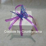 bomboniera matrimonio scatolina con farfalla
