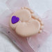 Bomboniera sacchettino confettata confetti battesimo bimba rosa lilla
