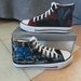 Scarpe modello tipo Converse a tema "Vikings".