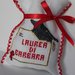 Bomboniera Laurea, Sacchetti porta confetti ricamati per laurea