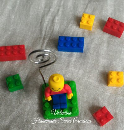 Portafoto bomboniera omino lego